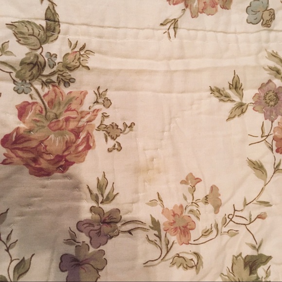 BOGO Full double, shown as twin, queen. hand-stitched peach n sage cotton quilt - Picture 6 of 6